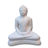 Buddha Garten Meditation Figur Sri Lanka - Steinguss