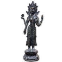 Chenrezig Avalokiteshvara Bronze Figur Tibet 67cm groß