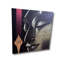Buddha Bild Acryl Wandbild auf Leinwand