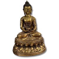 Tibet Buddha Figur Bronze Skulptur - fein ziseliert