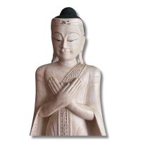 Holz Buddha Figur Wochentag Freitag Thailand