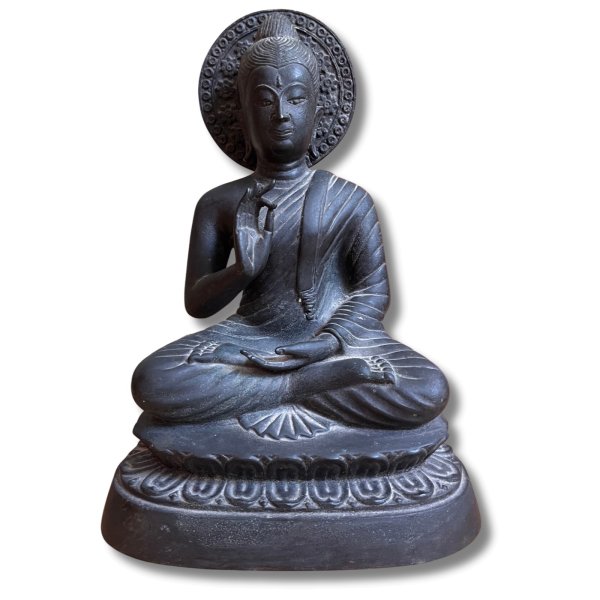 Bronze Buddha Figur lehrende Geste 27cm groß