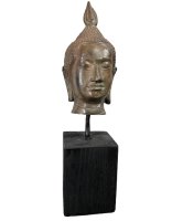 Buddha Kopf Bronze Figur Thailand - 22cm groß
