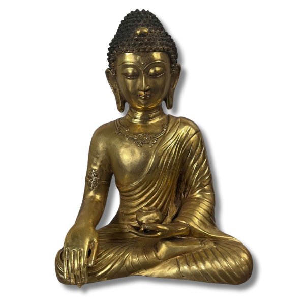 Buddha Figur Bronze Skulptur Tibet/China 43cm groß