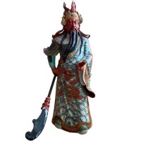 Guan Gong Krieger Porzellan Figur China 124cm groß