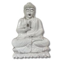 Holz Buddha Figur lehrende Geste 49cm groß
