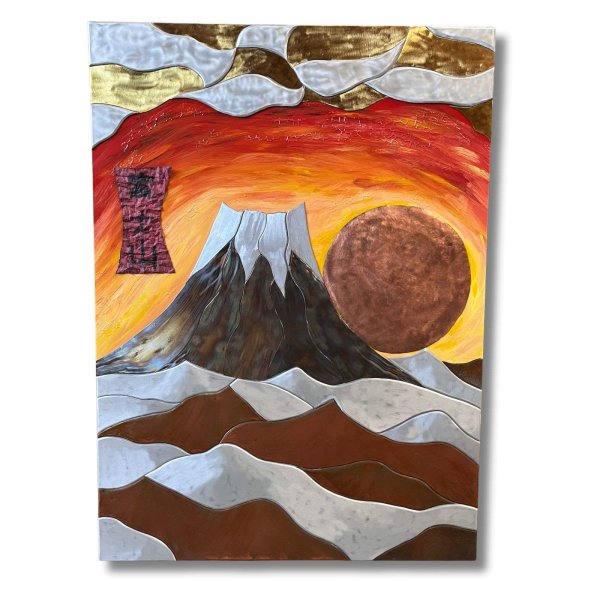 Gemälde Fujiyama größter Berg/Vulkan Japan