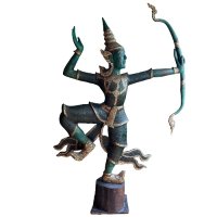 Rama Holzfigur Thailand 193cm - Avatar Vishnus