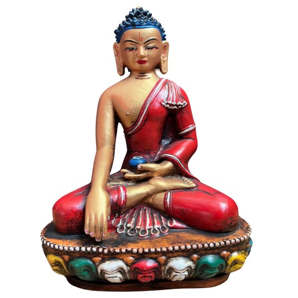 Buddha Figur Terrakotta Siddharta Gautama - 23,5cm