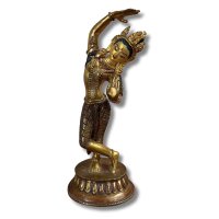 Mayadevi, die Mutter Buddha´s vergoldete Bronze Figur