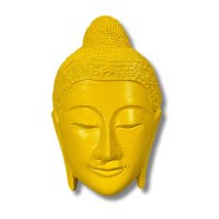 Buddha Kopf Maske Holz Skulptur Thailand 50cm groß