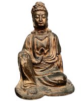 Kwan-Yin Buddha Figur aus Pappmache