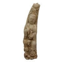 Buddha Figur Hetian Jade China 18cm groß