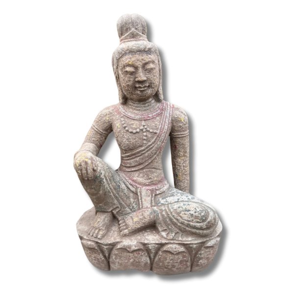 Buddha Figur Stein Guanyin Skulptur - 45cm groß