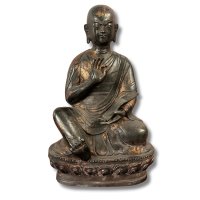 Buddhistische Lama Bronze Figur (31cm) Guru