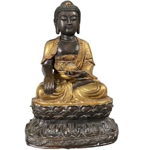 Buddha Figur Bronze Tibet China 73cm groß
