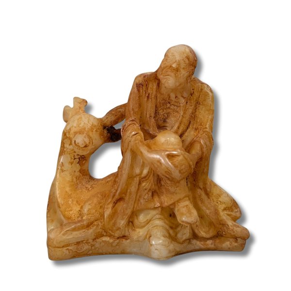 Arhat Figur China Jade Buddhismus Luohan - 9cm