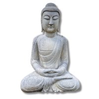 Buddha Garten Meditation Figur Marmor Stein Tibet