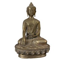 Buddha Figur Bronze Tibet China 21cm groß