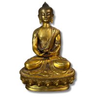 Buddha Figur Bronze Skulptur Meditation 20,5cm