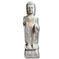 Stein Buddha Figur Garten Skulptur 51cm groß