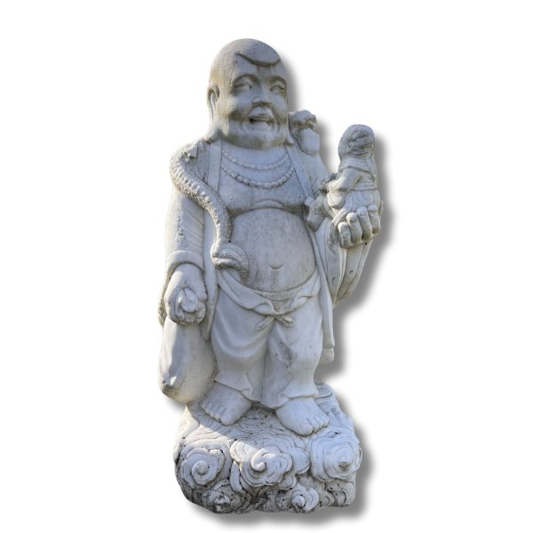 Hotai, dicker lachender Buddha aus Naturstein