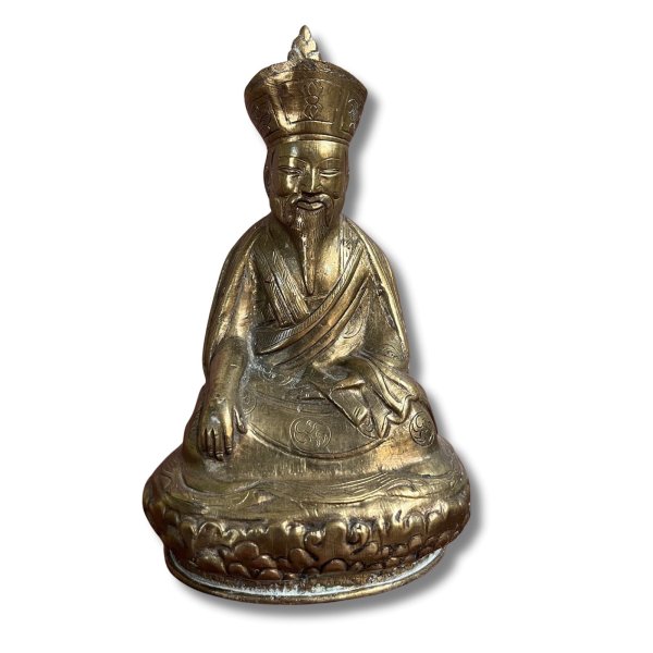 Shabdrung Ngawang Namgyel alte Messing Figur