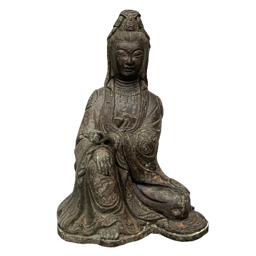 Buddha Figur Bronze Guanyin China
