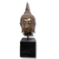 Buddha Kopf Bronze Figur Thailand - 28cm groß