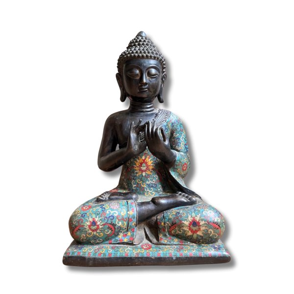 Buddha Figur Bronze Dharmachakra Mudra 44cm groß