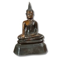 Buddha Figur Bronze Thailand Skulptur Sammlerstück