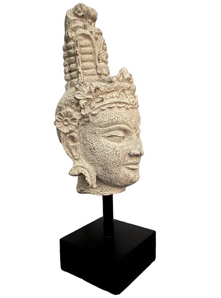Buddha Kopf Poly Stein Skulptur - 52cm