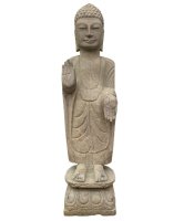 Stein Buddha Figur Garten 50,5 cm groß