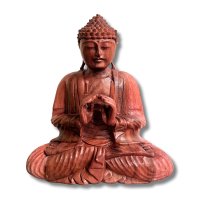 Holz Buddha Figur - Yoga Mudra 31cm groß