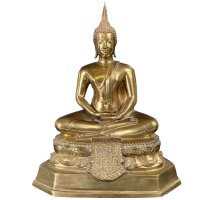 Thailand Buddha Figur Siddharta - Messing