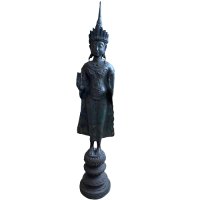Buddha Figur Bronze mit Schutz Geste - Kambodscha