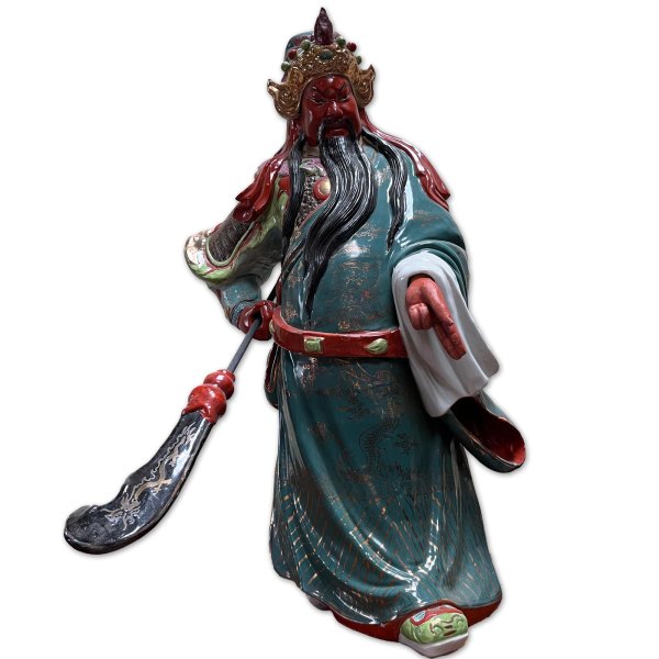 Guan Yu China Krieger Porzellan Figur