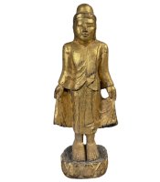Holz Buddha Skulptur Burma Figur 61cm groß