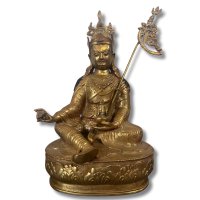 Padmasambhava Guru Rinpoche Bronze Figur feuervergoldet