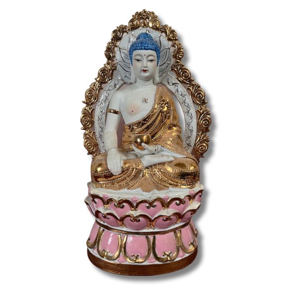 Buddha Figur China Porzellan, Siddharta Gautama
