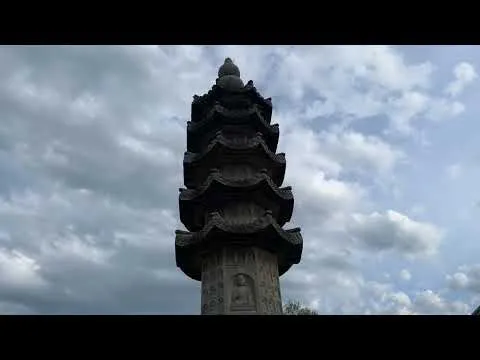 Buddha Garten Pagode Stein Tempel - gigantische 8m groß